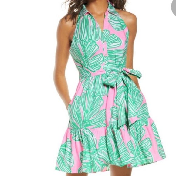 Lilly Pulitzer Dresses & Skirts - Lilly Pulitzer Trisha Stretch Shirtdress Sz 10